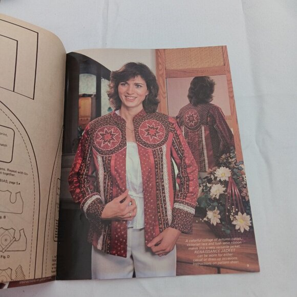 VTG Quilting with Folded Star Instruction Booklet Magazine + Full Size Patterns - Picture 2 of 6
